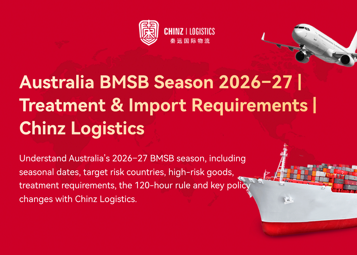Australia BMSB Season 2026–27 | Treatment & Import Requirements | Chinz Logistics