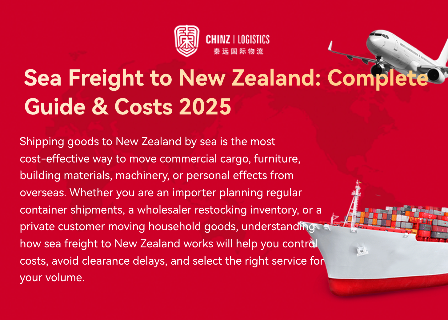 Sea Freight to New Zealand: Complete Guide & Costs 2025
