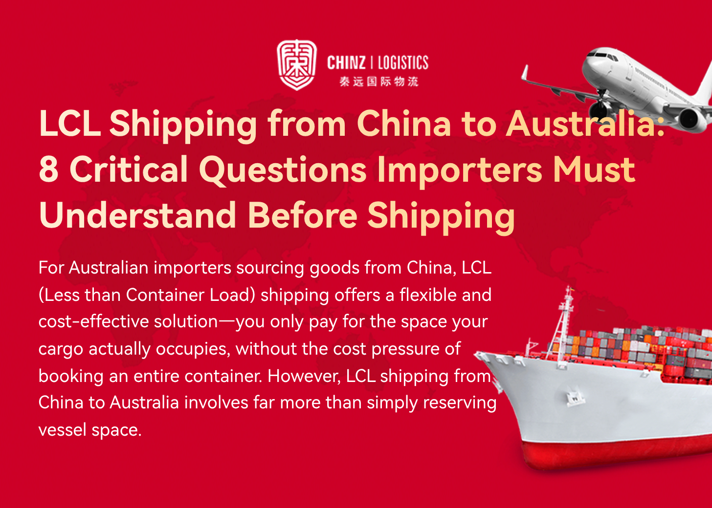 LCL Shipping from China to Australia: 8 Critical Questions Importers Must Understand Before Shipping