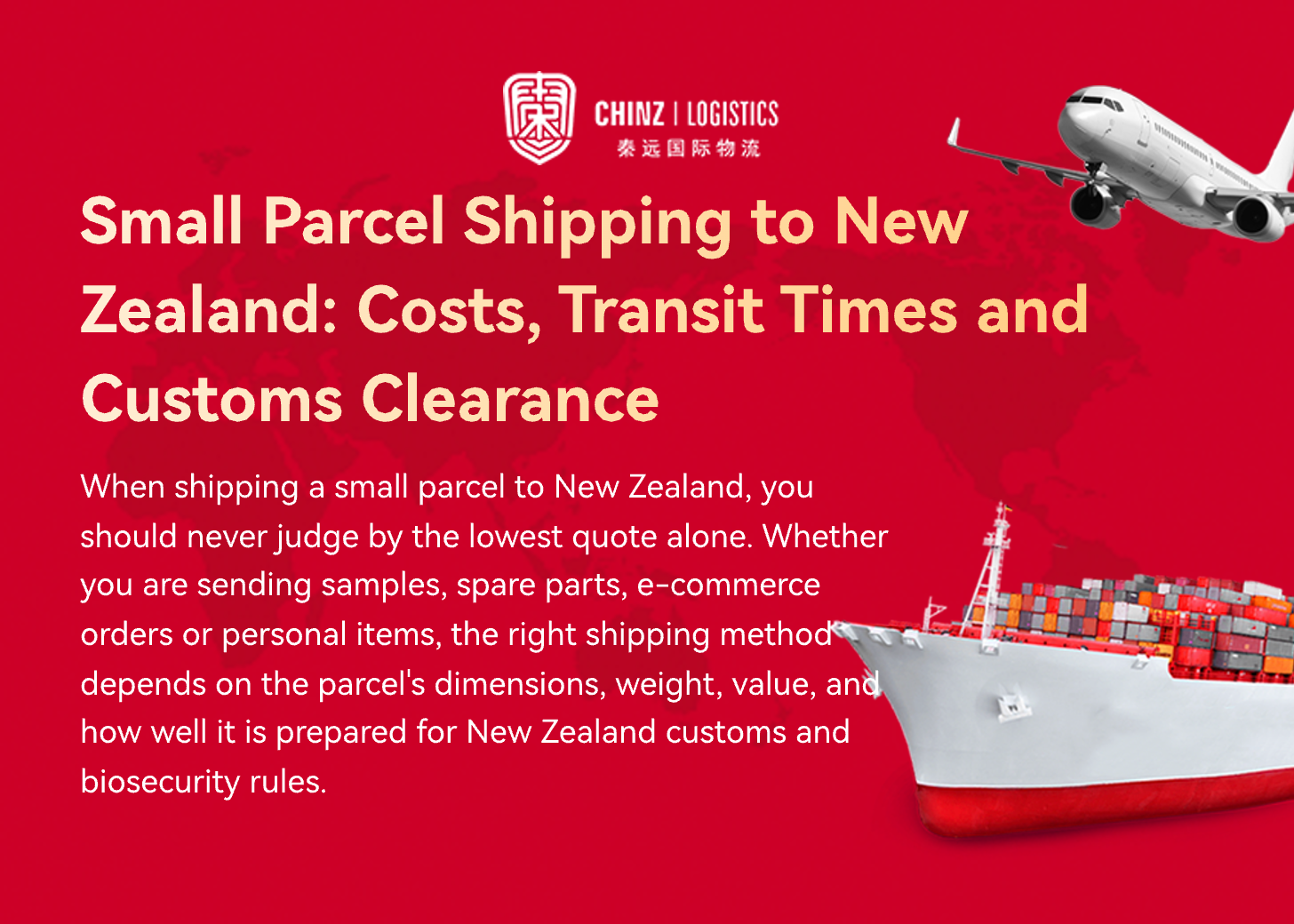 Small Parcel Shipping to New Zealand: Costs, Transit Times and Customs Clearance