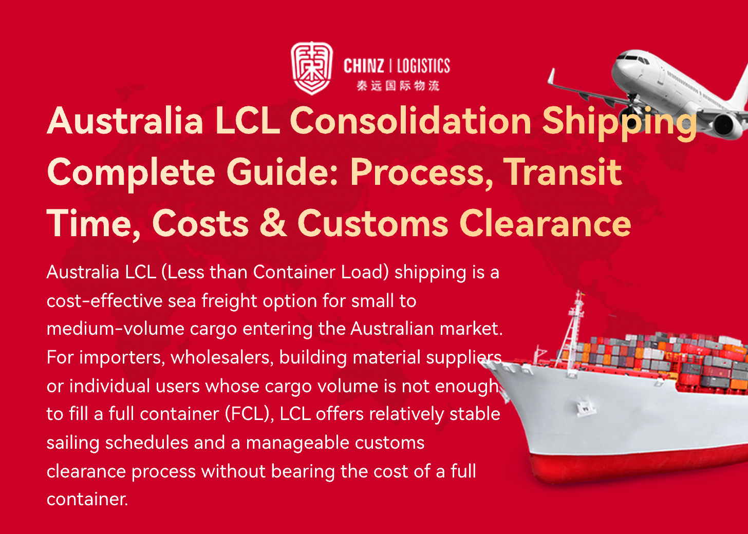 Australia LCL Consolidation Shipping Complete Guide: Process, Transit Time, Costs & Customs Clearance