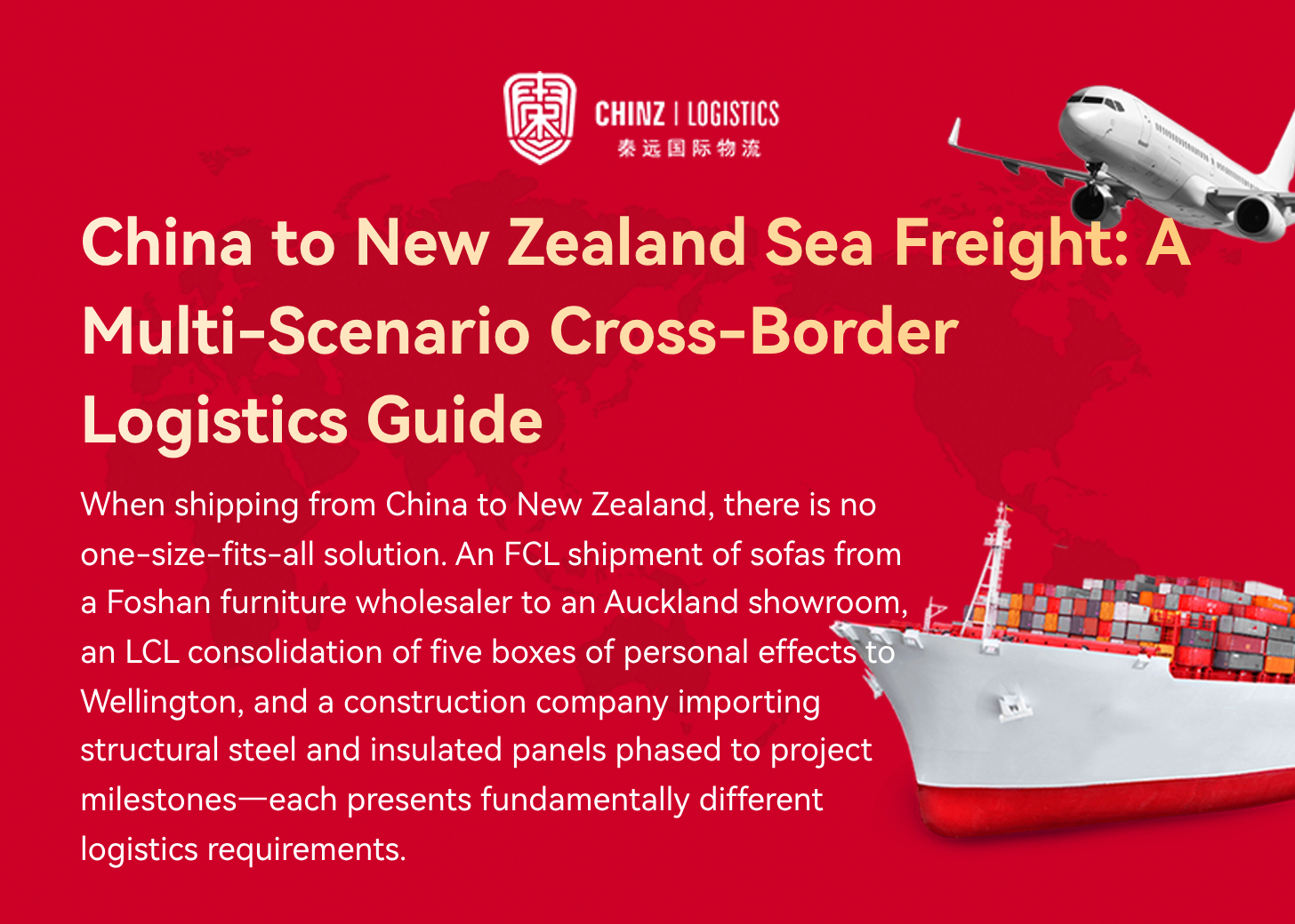 China to New Zealand Sea Freight: A Multi-Scenario Cross-Border Logistics Guide